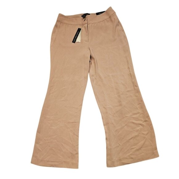 Chico's Black Label Size S Wide Leg NWT Trousers Pants Neutral Flat Front Career - Picture 1 of 6